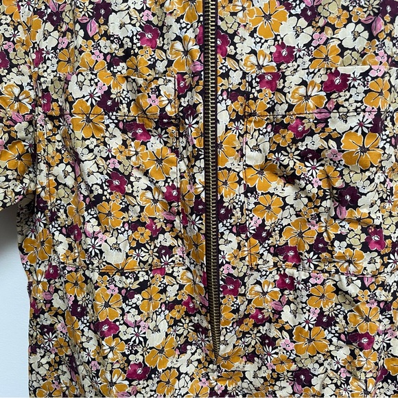 Floral Zip-Up Dungarees - Picture 3 of 5